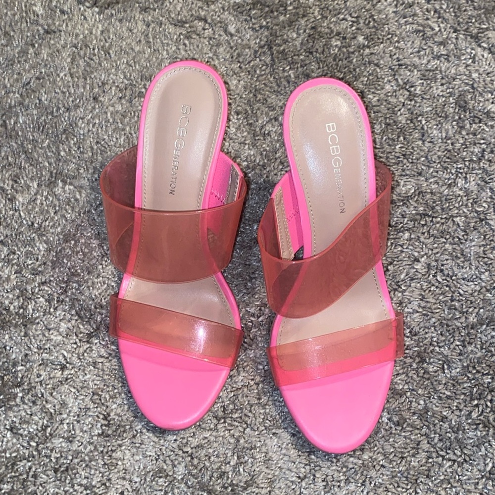 BCBG pink heels